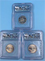 3 first strike graded state quarters all SP69 by I