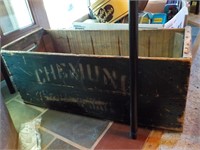 Antique Chemung water bottle crate KITCHEN