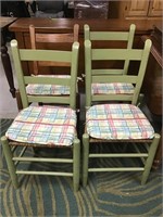 Wood and Wicker Chairs Bundle 4