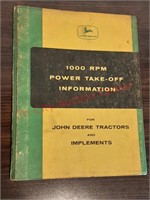 1959, 1000 RPM power take off information, John