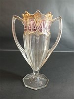Antique EAPG Athenia 1912 Pressed Glass Vase