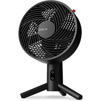Spin10 10" 3-speed Oscillating Table Fan, Black