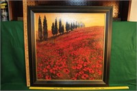 Decorative Hillside of Poppies Picture