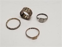 Four Silver Rings