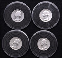 4 SILVER QUARTERS