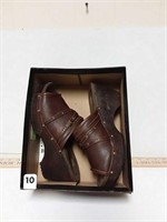 10W Brown Clogs Leather