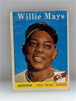 1958 Topps #5 Willie Mays Giants HOF with MK