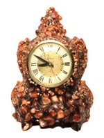 Vintage Lanshire Vomit Resin Rock Stone Clock