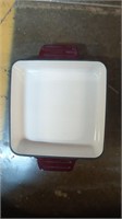 SEDONA 3.5QT ENAMEL SQUARE BAKER