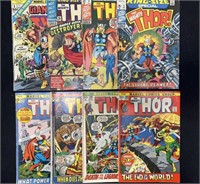 8x Thor Comics From The Early 70’s