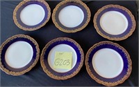 R - LOT OF 6 LIMOGES PLATES 7.5"DIA (G203)