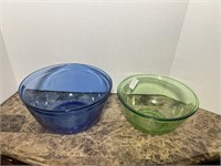 GREEN & BLUE BOWLS