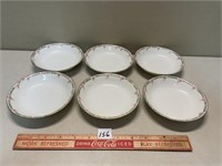 SET OF SIX LIMOGES 5 INCH SAUCERS