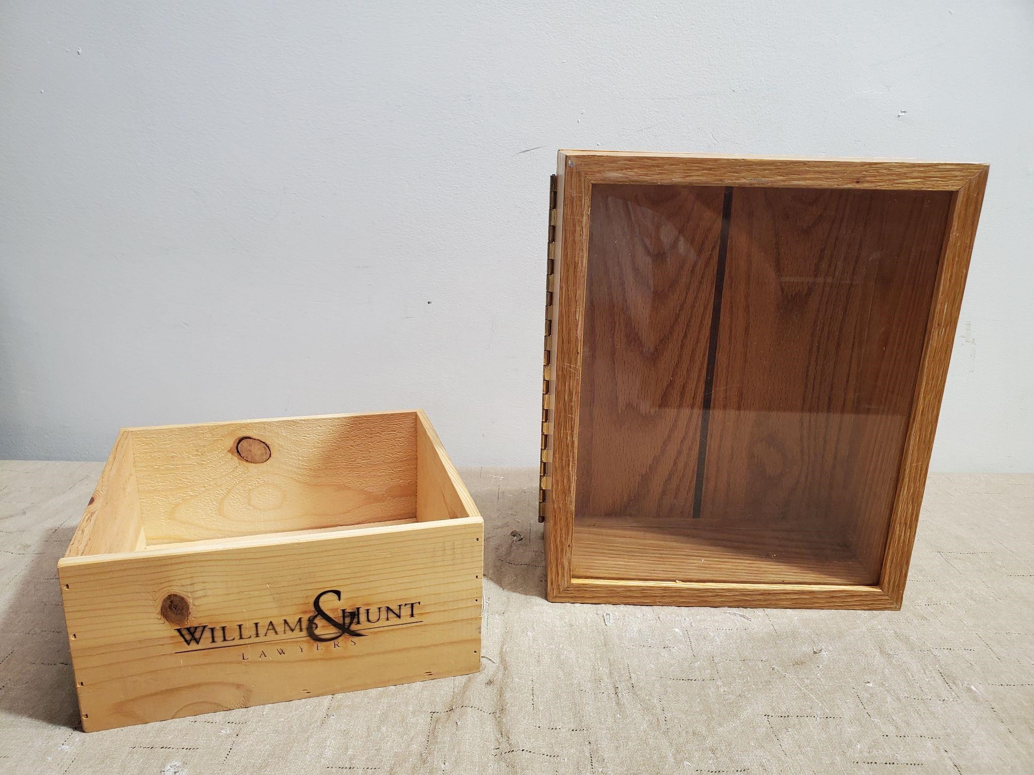 Wooden Box, and Wooden Display Case