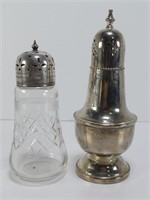 TWO ANTIQUE SUGAR SHAKERS