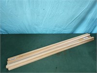 Set of 6 3/4 x 36 popular squares wood sticks