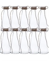 Glass Vase Set DIY Set of 10 (7") Events, Parties