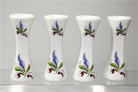 Set of 4 Asian Small Porcelain Vases