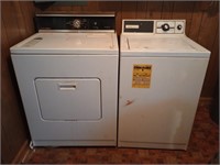 Kenmore heavy duty washing machine and dryer.