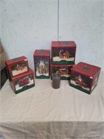 Authentic Christmas valley village with brick