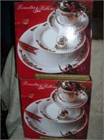 2 SETS OF CHRISTMAS DISHES - NEVER OPENED