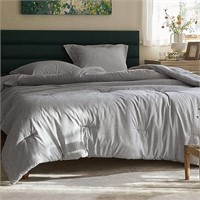 Bedsure Grey Queen Comforter Set - Bedding Comfort