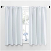 NICETOWN Thermal Insulated Short Curtains - Blacko