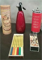 Box-Spritzer, Bottle/Music Box, Pasta Tin, Fondue