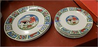 Farm animal plates