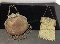 Antique art deco Victorian handbags includes