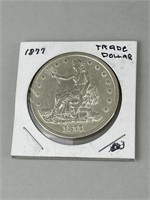 1877 90% Silver Trade Dollar.