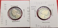 2-1943-P Silver War Nickels