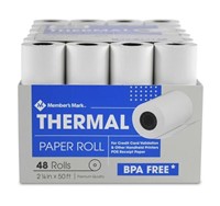 Member's Mark Thermal Receipt Paper Rolls, 2 1/4"