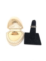 2 Rings 14K Gold - .448OZ .583 Purity