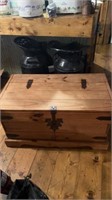Handmade rustic chest, 36x19.6x18