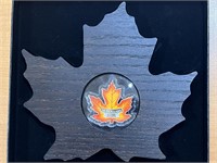 2016 Cdn $20 Colorful Maple Leaf Silver .9999