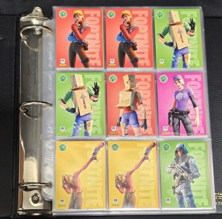 Fortnite Game Cards in Binder - 36 Pages