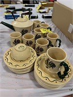 PARTIAL SET OF METLOX ROOSTER CHINA