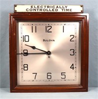 Antique Bulova Electric Wall Clock