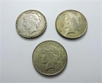 1922 , 23 & 1924 Peace Silver Dollar