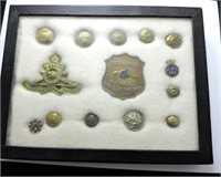 Royal Regiment Artillery pin, Grand Trunk Button