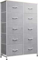 WLIVE 10-Drawer Dresser, Fabric Storage Tower for