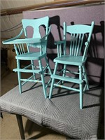 Pair of vintage high chairs