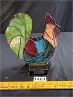 Stained Glass Rooster Candle Holder