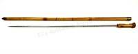 Vintage Bamboo Cane Sword