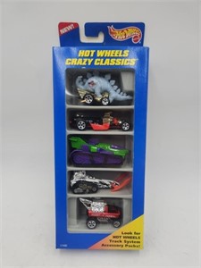 New 1996 Hotwheels Gift Pack Crazy Classics