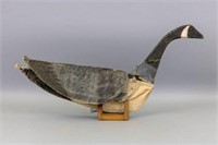 Early Folding Canada Goose Decoy With Canvas