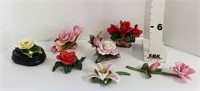 (7) Porcelain Flowers-1 is a Music Box