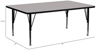 Grey Activity Table - Height Adjustable