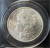 1891-S Morgan Silver Dollar (MS62)